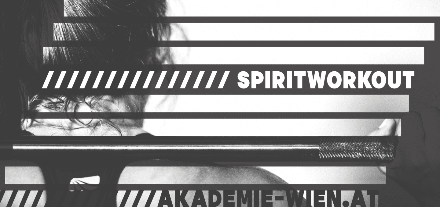 SPIRITWorkout Flyer Impuls Welcome Snack Drink Figlhaus Wien Akademie für Dialog und Evangelisation